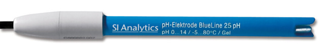 pH electrode, SI Analytics BlueLine 25, plastic, gel, BNC 1 m