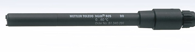 Dissolved oxygen sensor DO, Mettler-Toledo InLab 605-ISM, plastic, polarogr., NTC, BNC/RCA 1,8 m