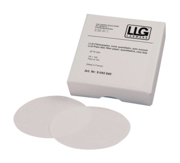 Filter circles, LLG, quantitative, very fast, Ø70 mm, 12-15 µm, 100 pcs