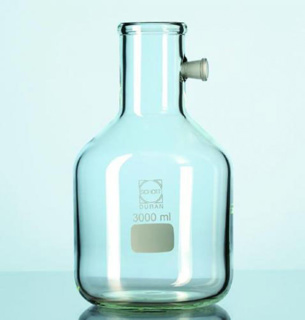 Filter flasks, glass Duran®, b ottle shape, Capaci