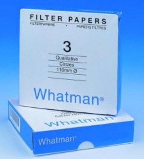 Filter circles, Whatman, kvalitativt, Grade 3, Ø55 mm, 6 µm, 100 pcs