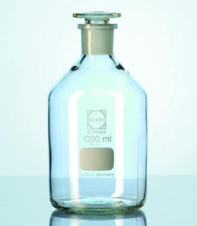 Reagent bottle narrow mouth NS glass stopper 1 lit