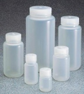 Wide neck bottles,PP,with screw cap,cap. 60 ml