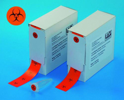 LLG-Labels "Biohazard", Ø 9,5 mm
