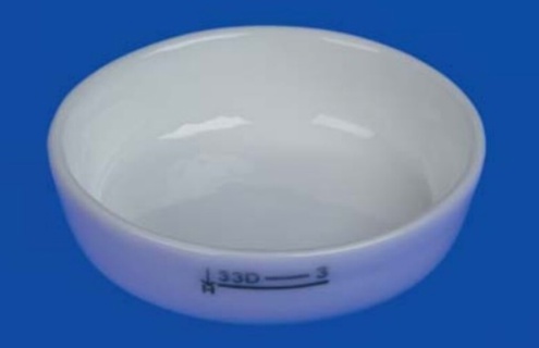 Incinerating dish, porcelain, Ø47x12 mm, 15 ml