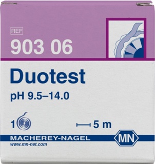 pH indicator paper, Macherey-Nagel Duotest, pH 9,5 - 14, 5 m