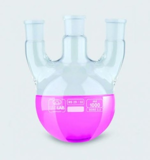 Three-neck round flask 250 ml CN NS 14/23, SN NS 1