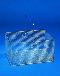 Transport baskets, polished st ainless steel wire