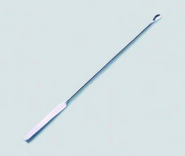 Micro spoon spatula, 150 mm, 18/10 steel