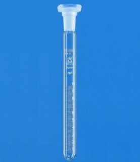 Test tube graduated with stopper, 10 ml, Ø15x165mm