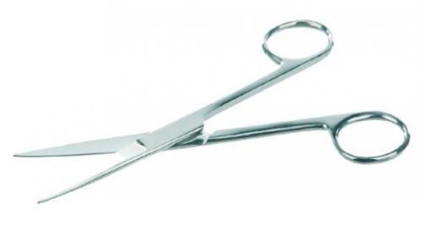 Scissors, stainless steel, str aight, closed shank