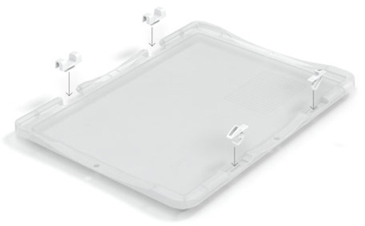 Lid for Euronormbox TRANSPARENT 400 x 300 mm