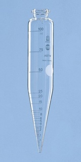 Centrifuge tube, ASTM, conical, Ø34x203 mm, 100 ml