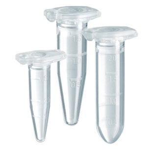 Microcentrifuge tube, Eppendorf, Safe-lock lid, clear, 2,0 ml