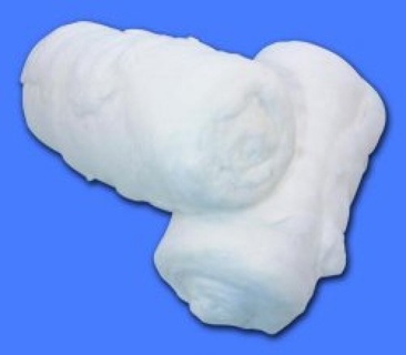 Cotton wool on rolls 500g white, not absorbent