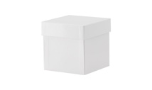 Cryobox, TENAK, 133 x 133 x 130 mm, PP coated cardboard, white