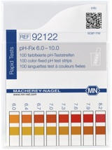 pH indicator paper, Macherey-Nagel pH-Fix, strips, pH 6 - 10, 100 pcs