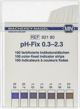 pH indicator paper, Macherey-Nagel pH-Fix, strips, pH 0,3 - 2,3, 100 pcs