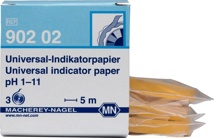 pH indicator paper, Macherey-Nagel Universal, refill, pH 1 - 11, 3 rolls of 5 m