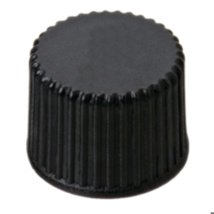 Screw cap, LLG, N 8, black PP, silicone/PTFE 45 A