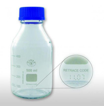 Lab bottles w screw-cap 500 ml Simax, 10/pack