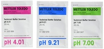 Buffer, technical, Mettler-Toledo, pH 4,01/7,00/9,21 ±0,02, 25 °C, 20 mL sachet, 3x10 pcs