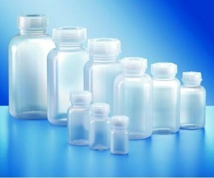 LLG bottle, LDPE, wide neck, with lid, 500 ml