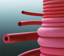 Rubber tubing red 2x1 mm