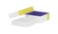 Cryobox, TENAK, 134 x 134 x 52 mm, PP coated surface, incl. 9 x 9, yellow/purple