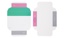 Cryobox, TENAK origami, 134 x 134 x 52 mm, PP coated surface, green/pink, 100 pcs.