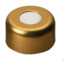 Crimp seals, LLG, N 11, magnetic alu w. hole, gold, silicone/PTFE 45 A