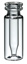 Microvials w. snap neck, LLG, N 11 snap ring, wide opening, 0,3 mL conical, clear