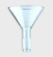Powder funnel 120 mm, glass, NS 29/32
