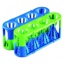 Tube Rack Adapt-a-Rack, flexible, blue/green combo