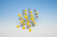 Molecular model zinc sulphite 45 atoms
