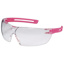 Safety glasses, uvex x-fit 9199, clear lens, pink