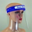 Face protective visor with elastic band, 10pcs/pk