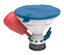Safety funnel with lid, SCAT Universal Waste Hub JAN, S 55, HDPE, white/blue, w. charcoal filter