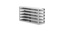 Comfort sliding rack upright freezer, TENAK, 50 mm box, h:167 x w:140 x d:683 mm, 3 x 5 boxes