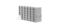 Standard rack upright freezer, TENAK, 25 mm MTP, h:271 x w:135 x d:540 mm, 10 x 6 shelves