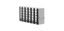 Standard rack upright freezer, TENAK, 25 mm MTP, h:271 x w:135 x d:540 mm, 10 x 6 shelves