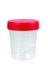 Sample container, PP, red cap,sterile, Ø63mm,120ml