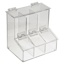 Dispenser for pipette tips, three compartments