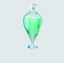 separating funnel, conical, graduated, 1000 ml