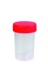 Sample container, PP, red cap, Ø43 mm, 60 ml