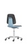 Lab chair Labsit, art. leather, blue, 450-650mm