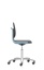 Lab chair Labsit, art. leather, blue, 450-650mm