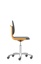 Lab chair Labsit, art. leather, Magic 9588, orange