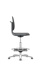 Lab chair Labsit,Foot ring, glider, art. leather,anthracite