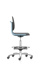 Lab chair Labsit, Foot ring, PU foam,stop&go, blue